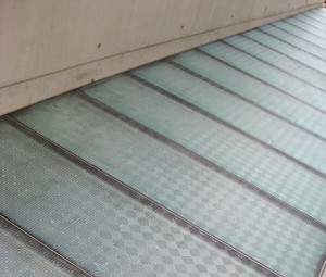 textural custom glass floor